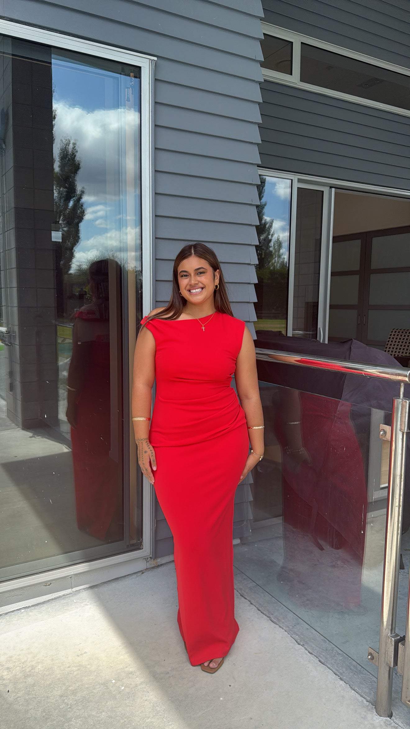 Lilah Maxi Dress - Red