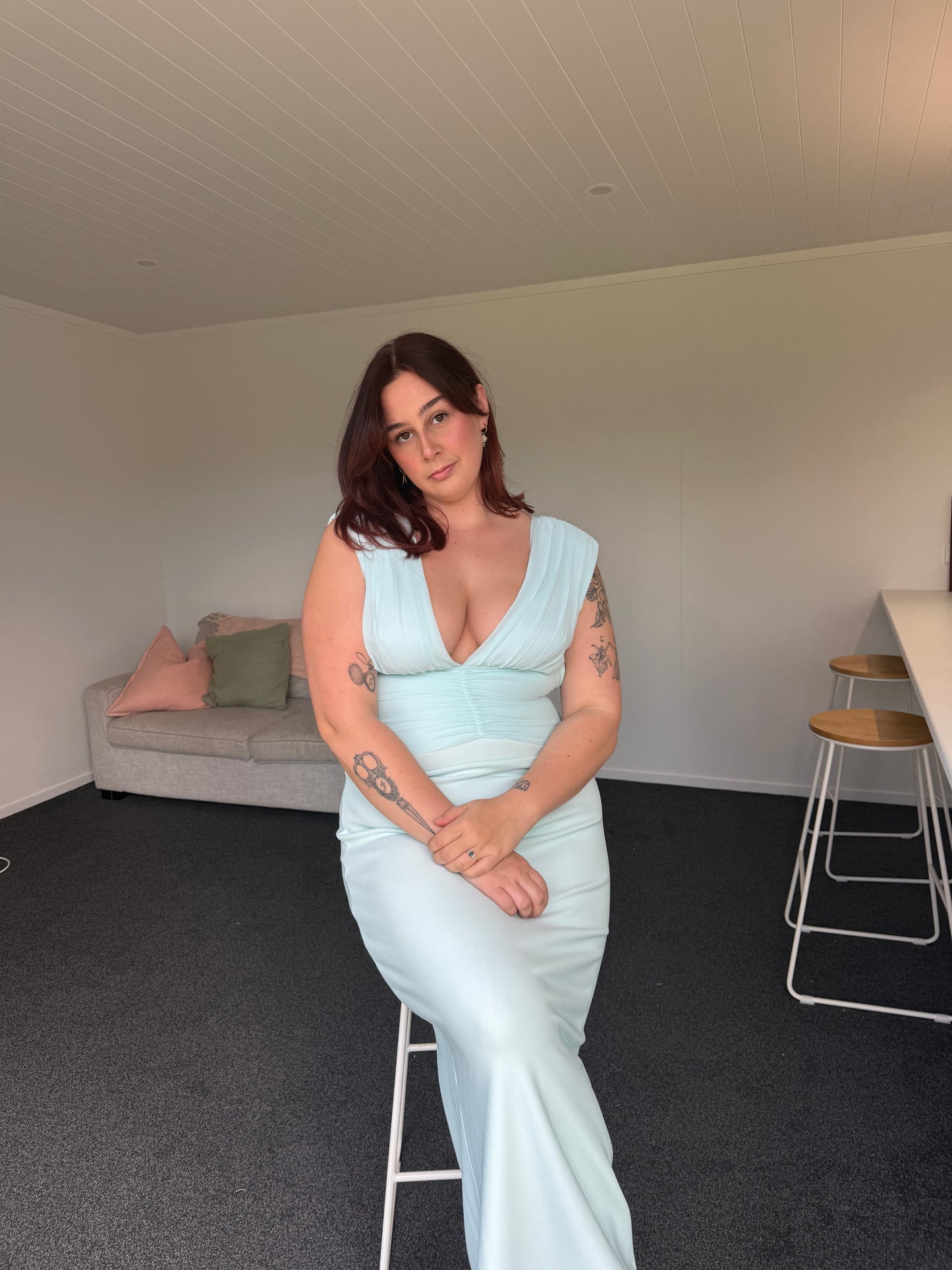 Monique Maxi Dress - Ice Blue