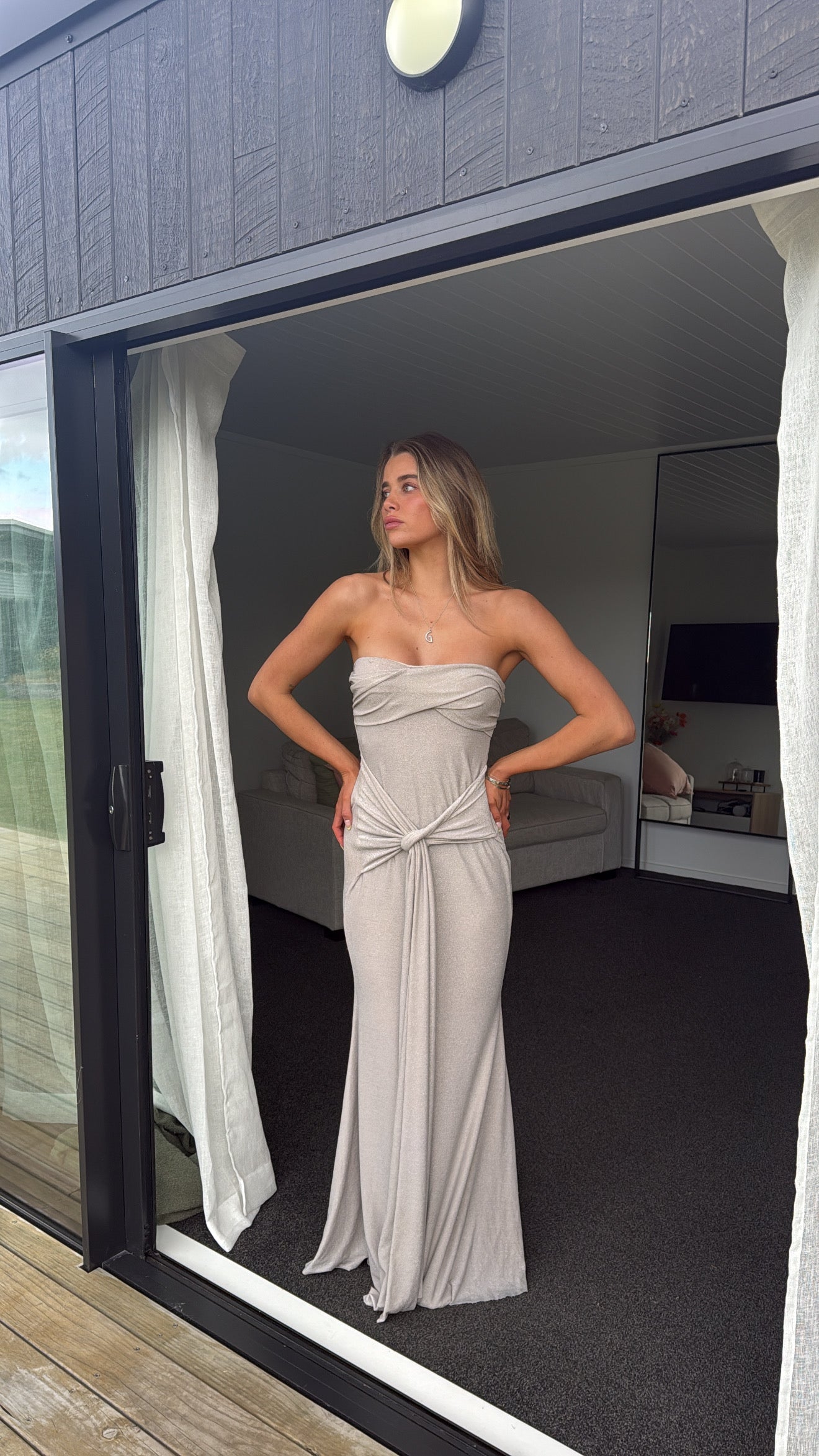 Tiffany maxi - Champagne shimmer