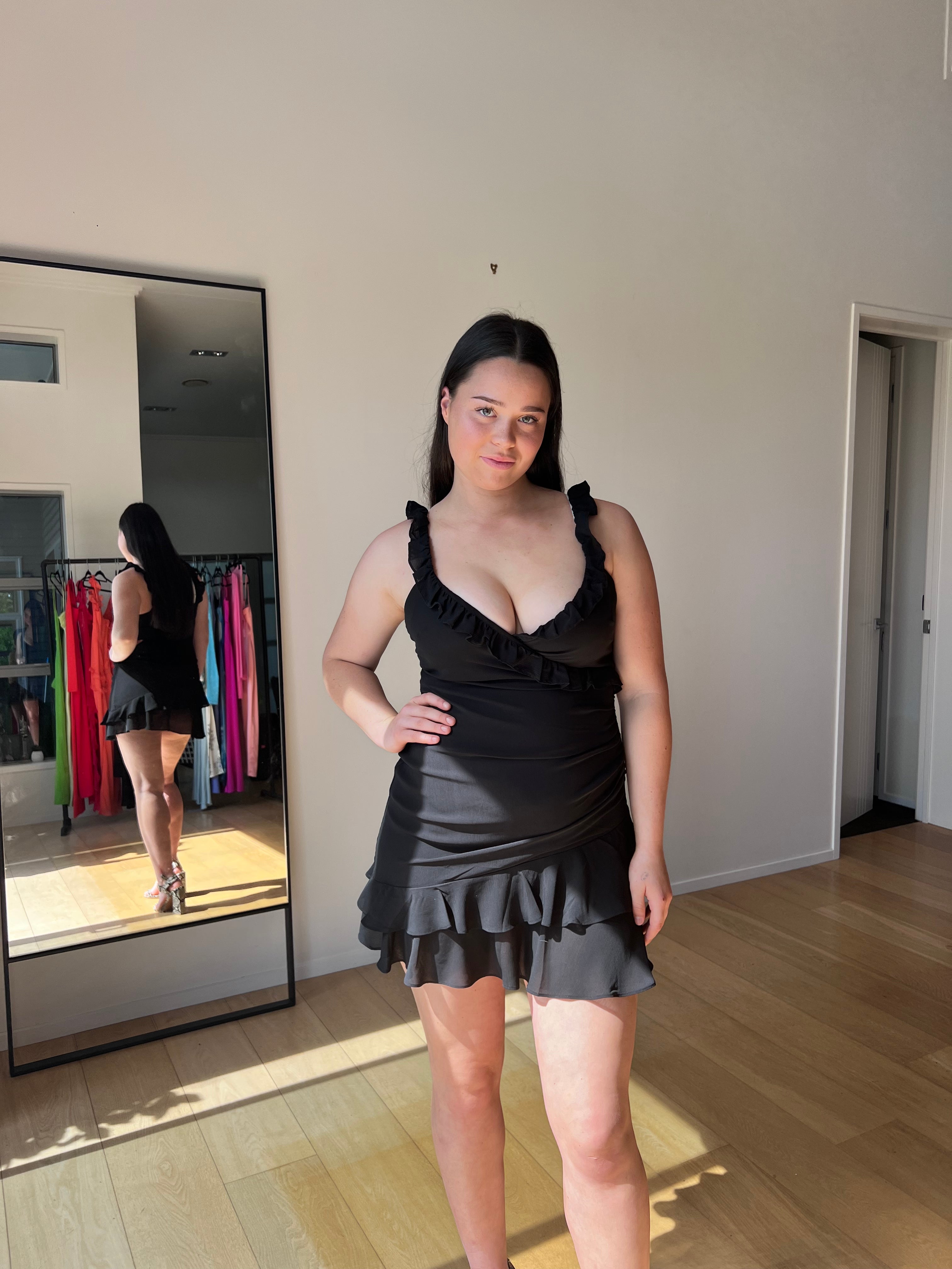 mincia mini dress Mincia Mini Dress in Red Dress Rentals by Neish