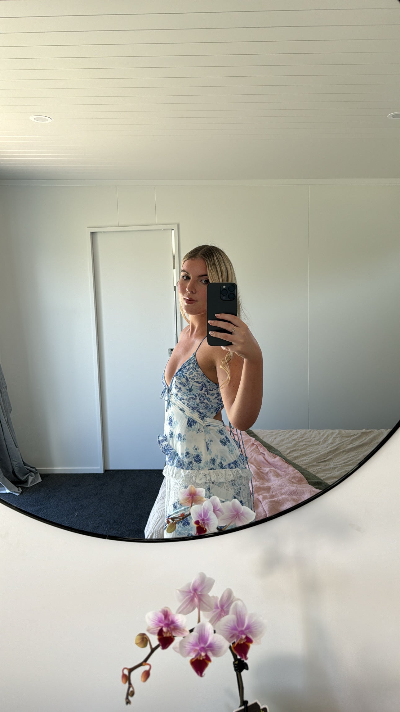 Rosalyn Maxi Dress in Blue