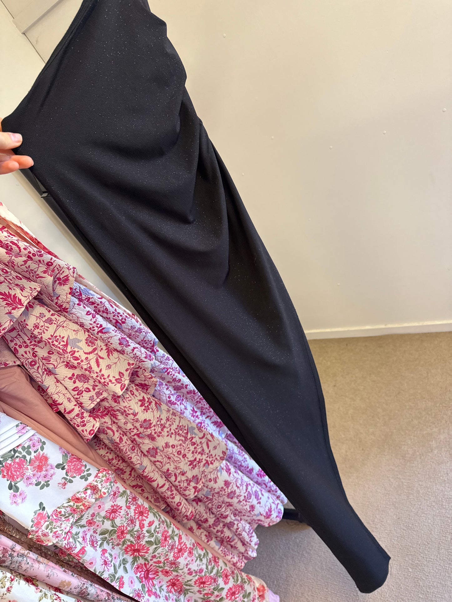 For Sale Lucy in the sky Ella Cutout Maxi Dress in Black SPARKLY