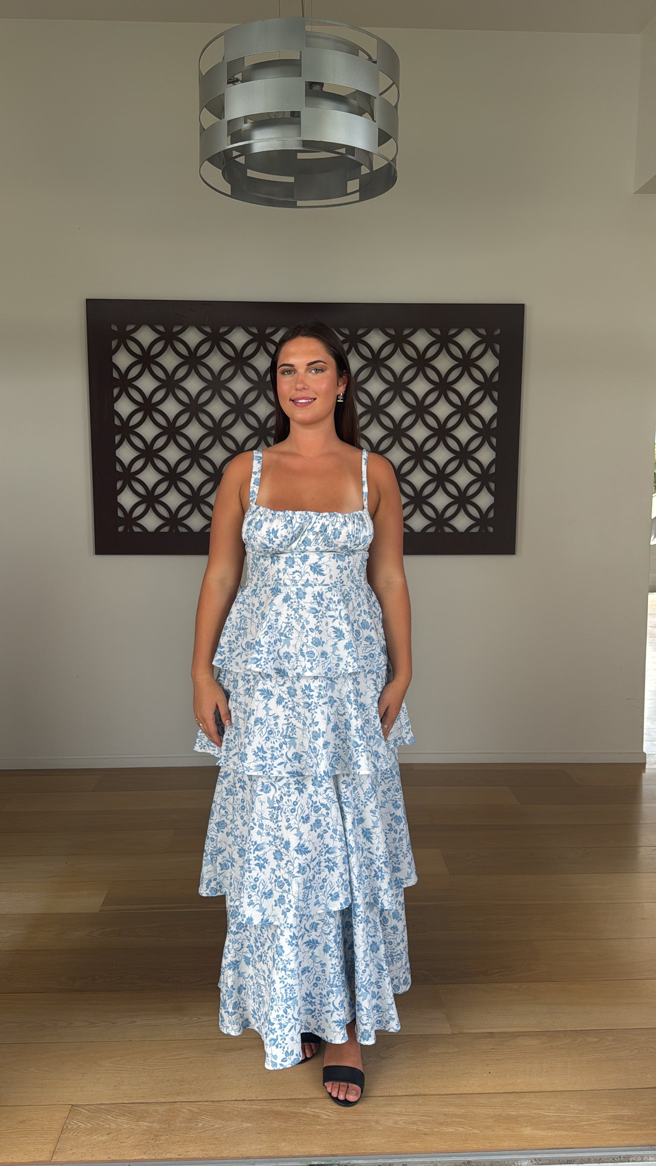 Blue Floral Page Dress