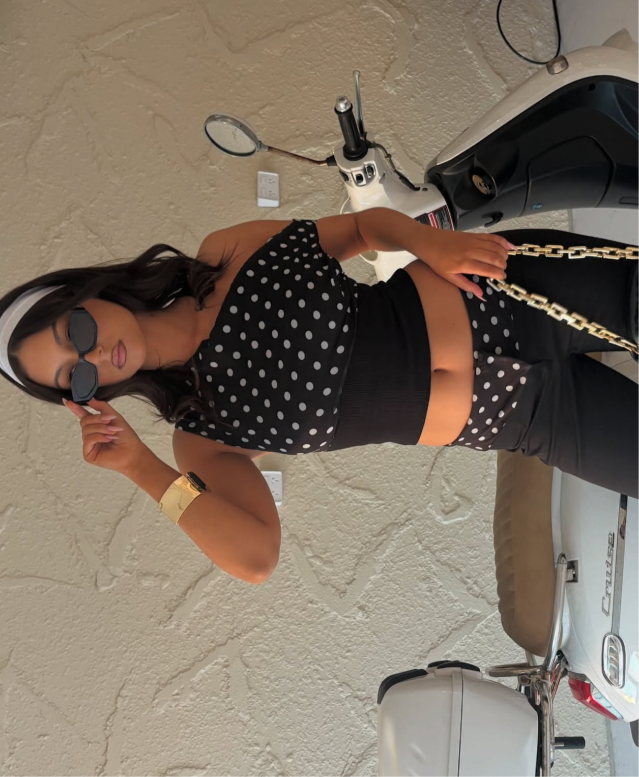 Kimmie polka dotted Set
