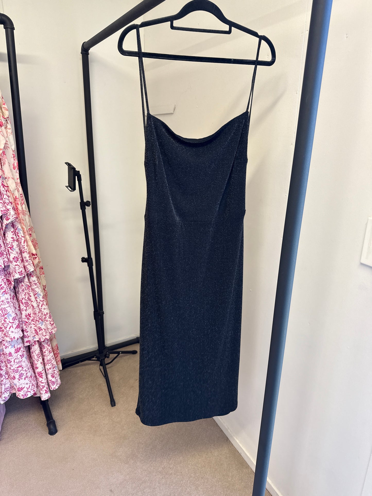 For sale Showpo midi black sparkly dress