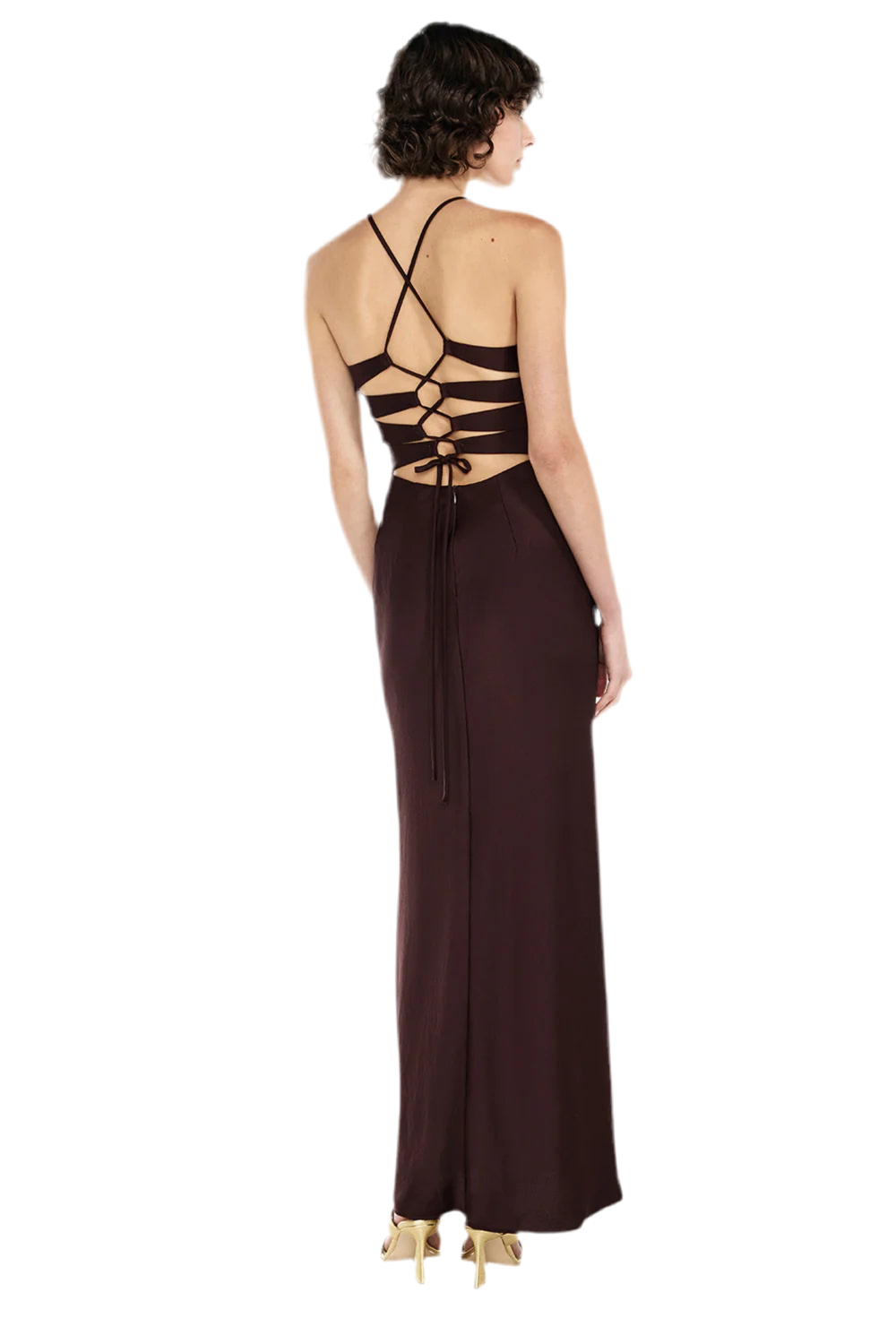 TIME TO SHINE SLIP DRESS TRUFFLE