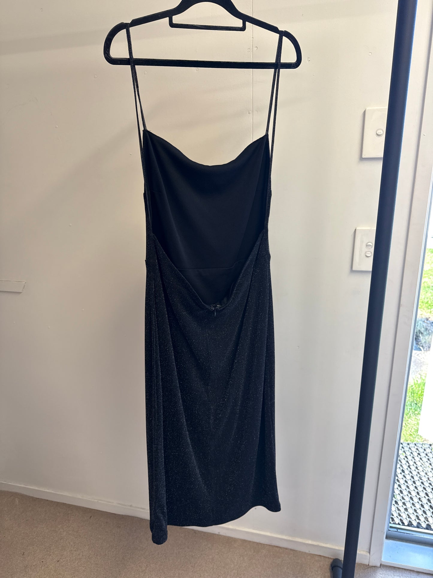 For sale Showpo midi black sparkly dress