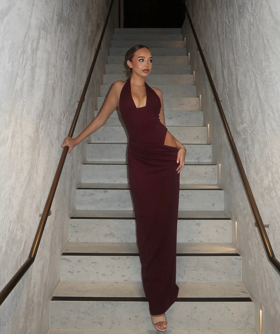 Twilight Temptation Maxi Dress Plum