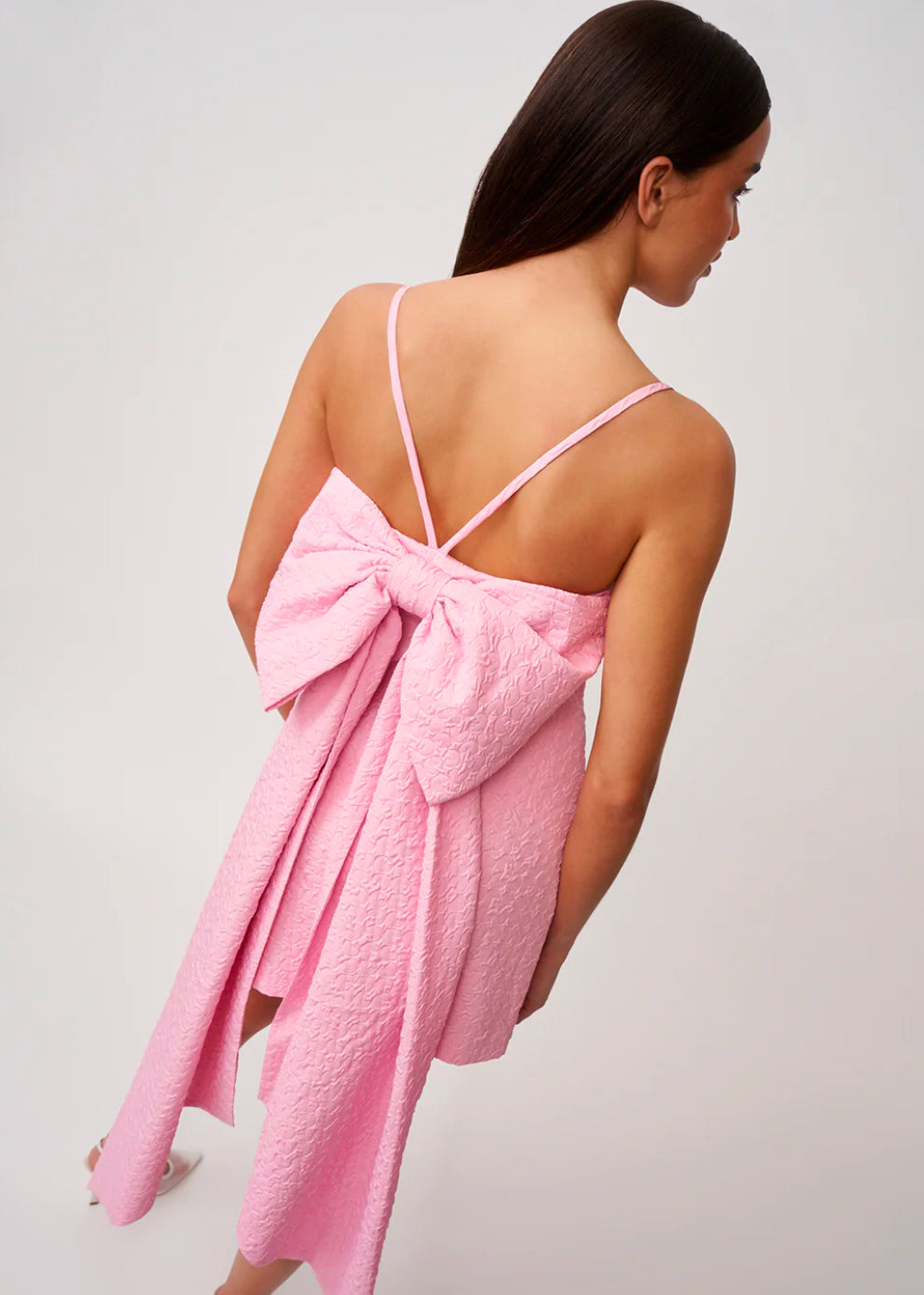 by johnny dress pink Venus Shell Strapless Dress