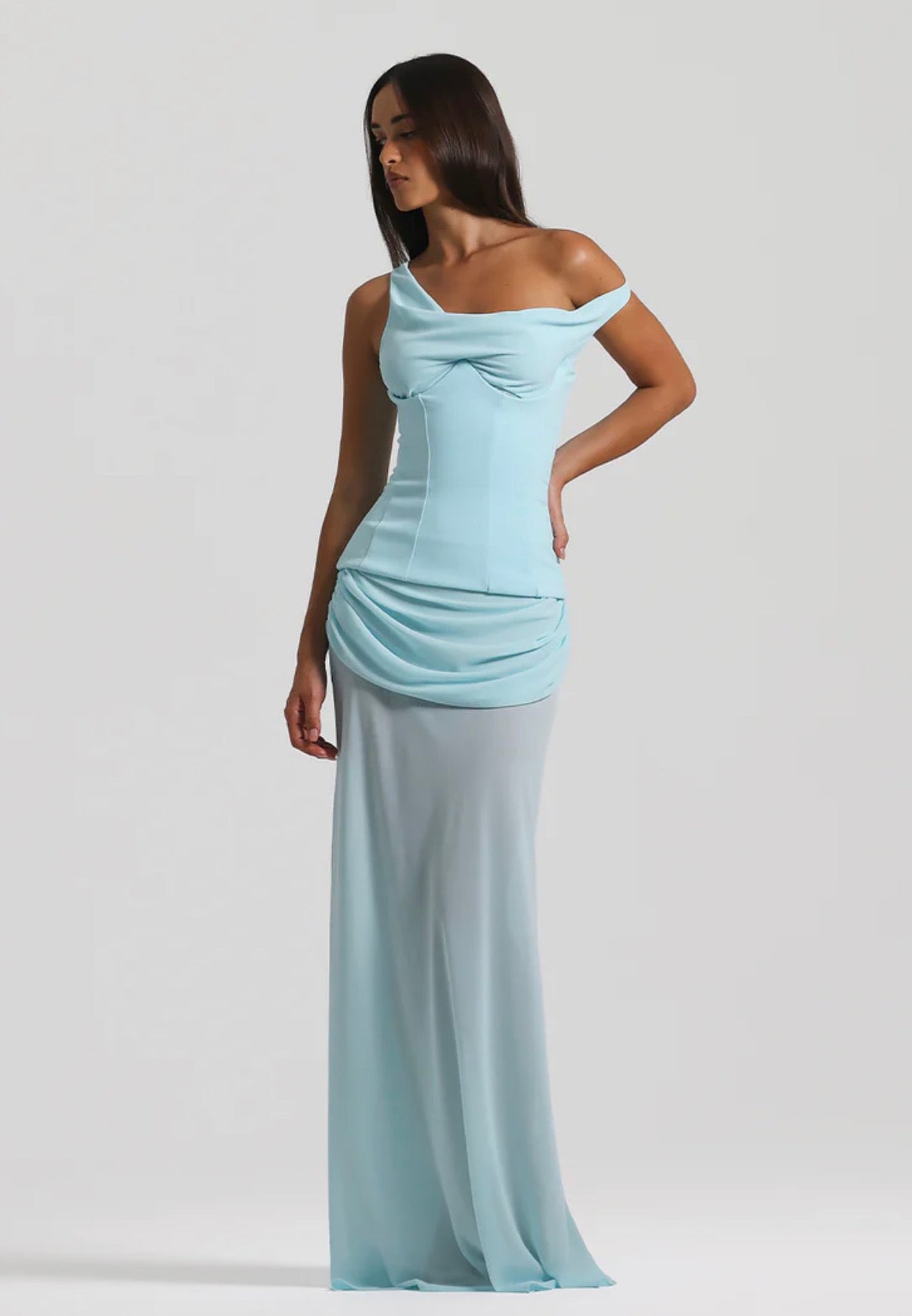 Natalie Rolt Candace Gown - Baby Blue