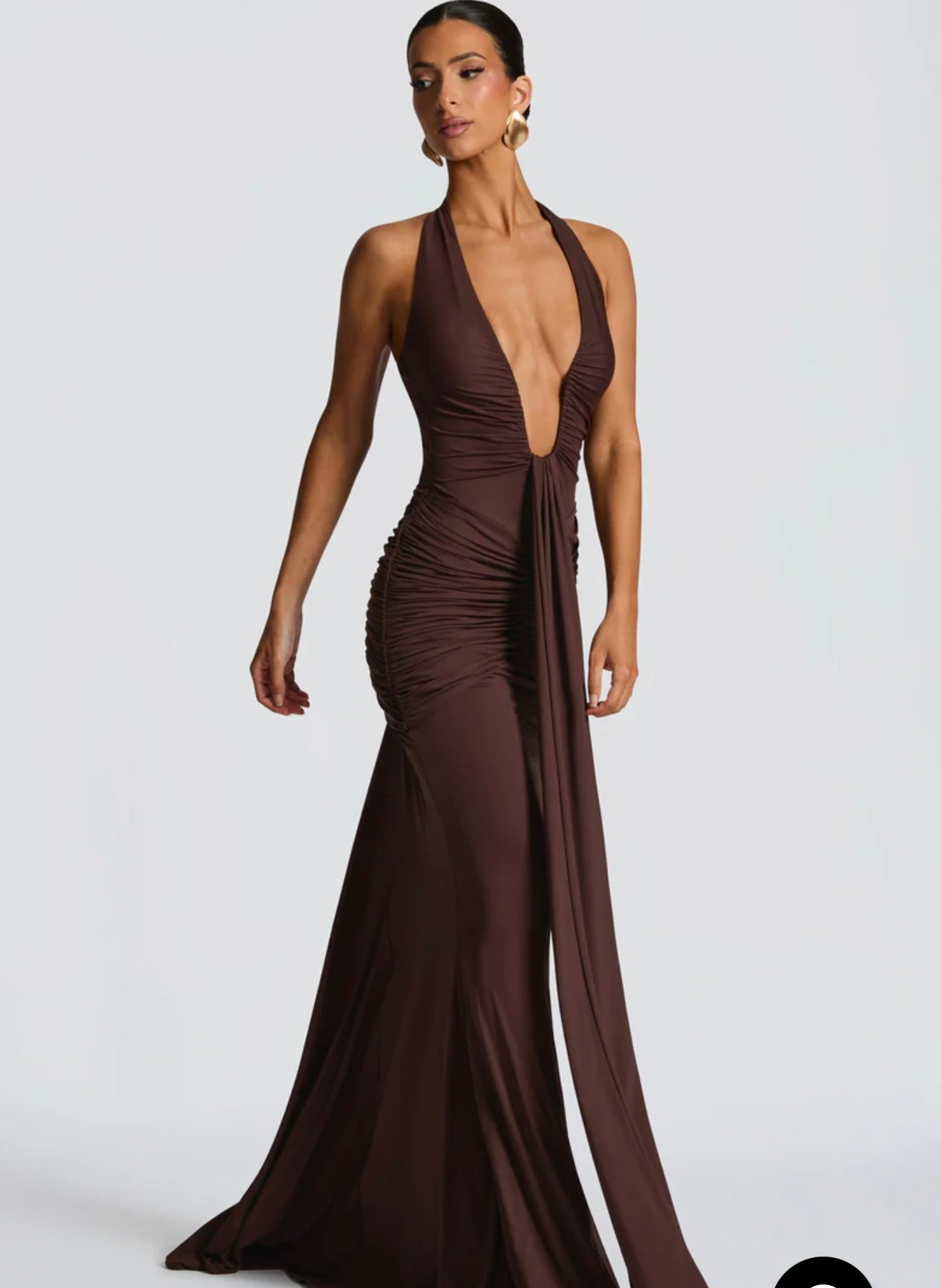 Rosetta Maxi Dress - Plum Brown