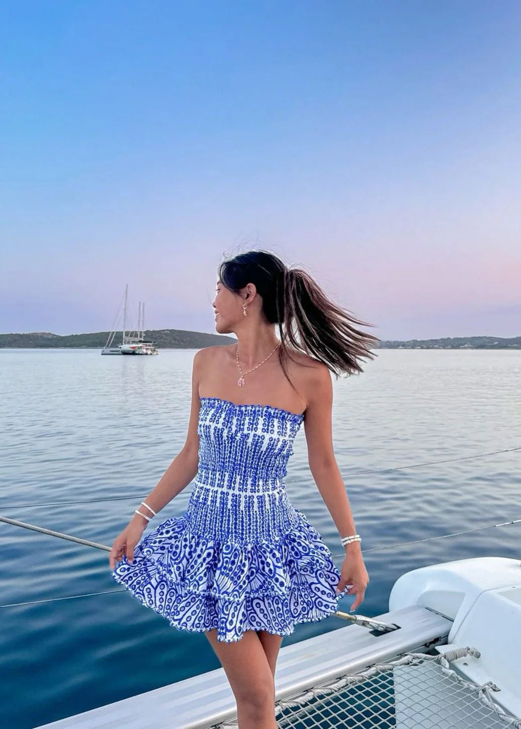 Europe dolce dress in blue
