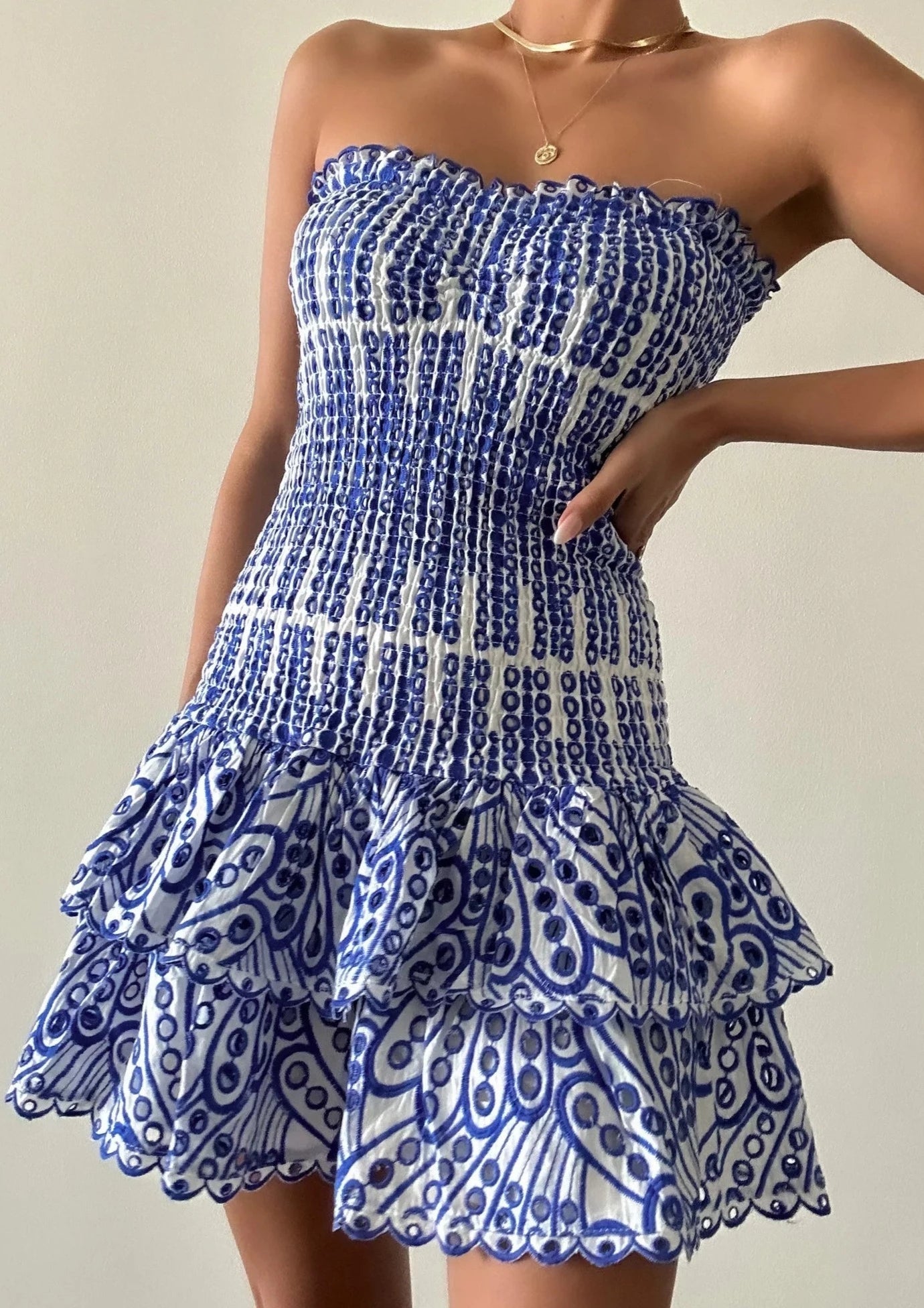 Europe dolce dress in blue