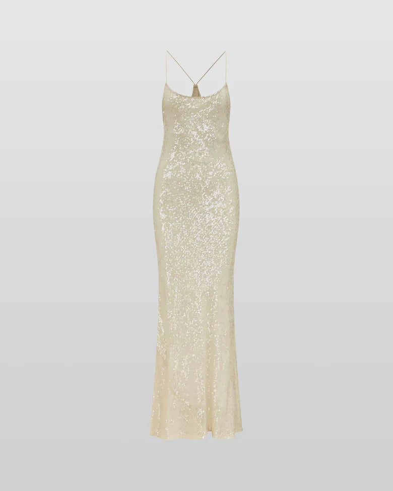 Olympia Sheer Sequin Dress