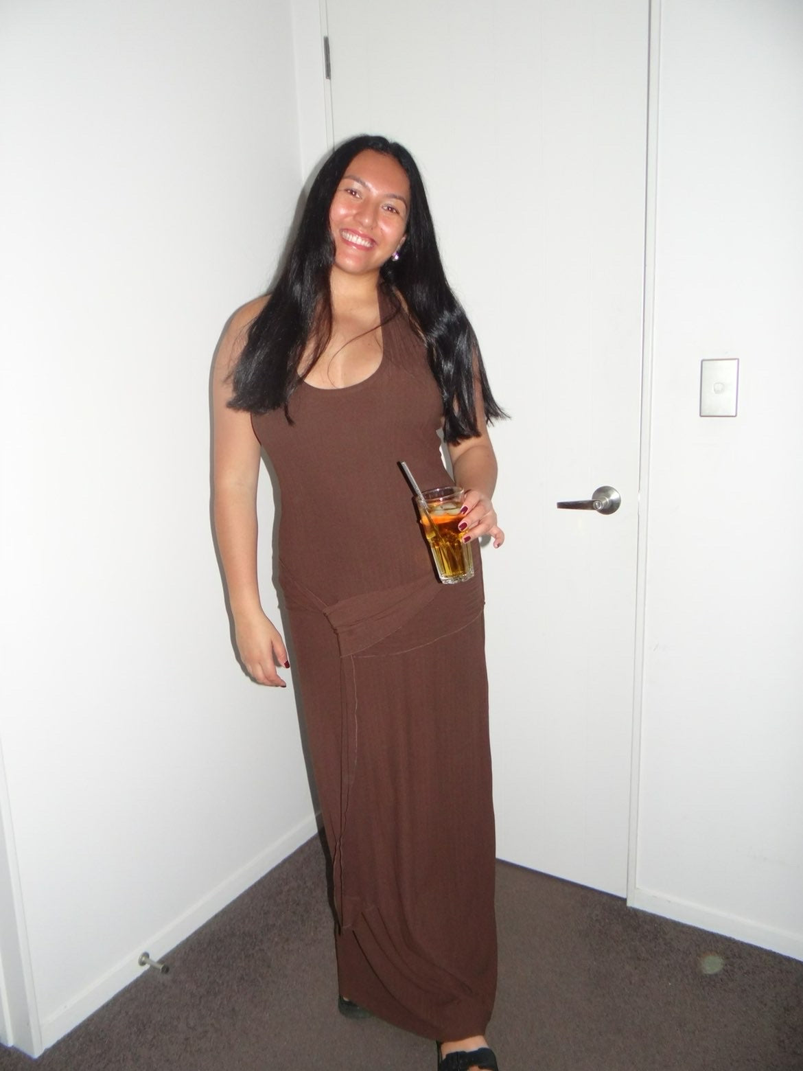 Vedetta Maxi Dress - Chocolate