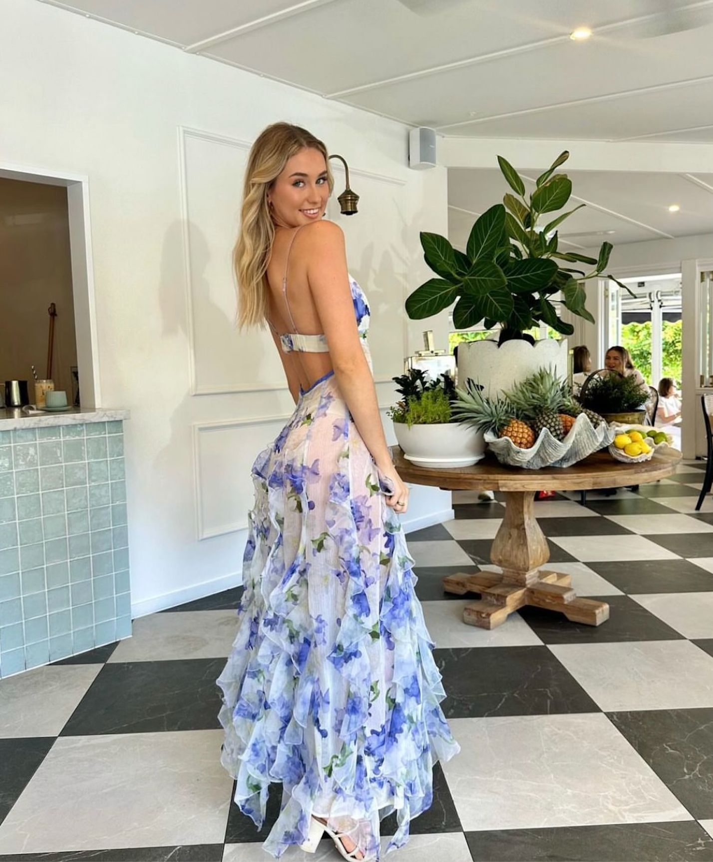 iris maxi dress Menti Iris Maxi in Blue – Dress Rentals by Neish
