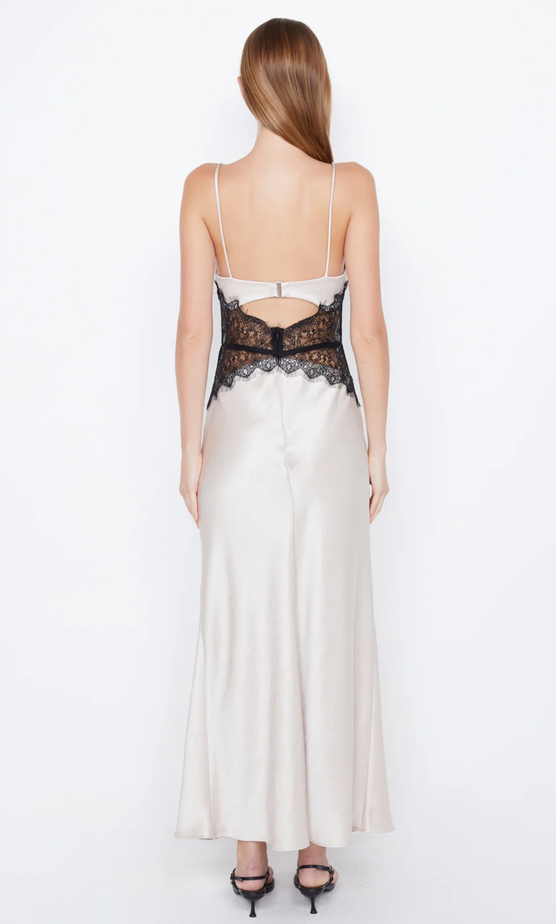 CAMILLE MAXI DRESS - SAND/BLACK