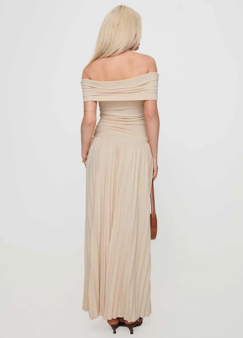 FIELD OF DREAMS MAXI DRESS OATMEAL