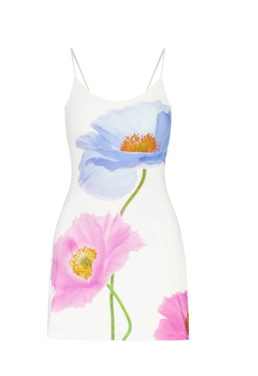 With harper Lu Low Back Mini Dress | Azure Poppy
