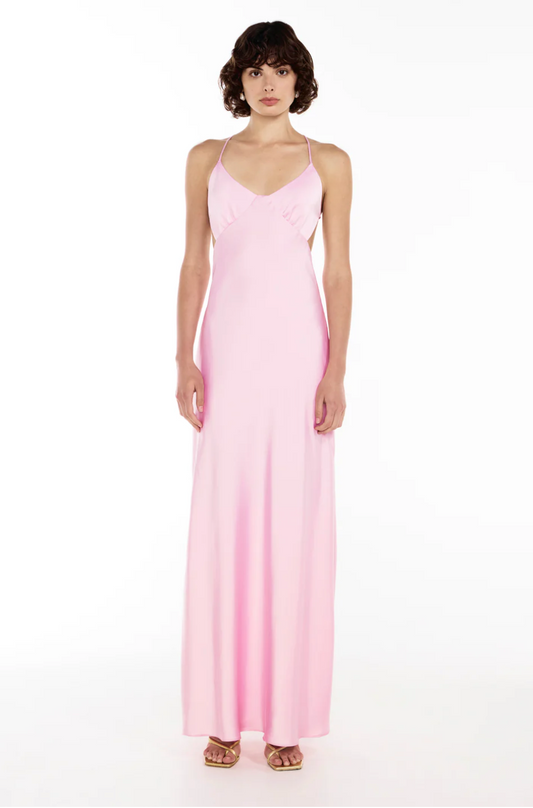 SATURATION POINT SLIP DRESS - PINK