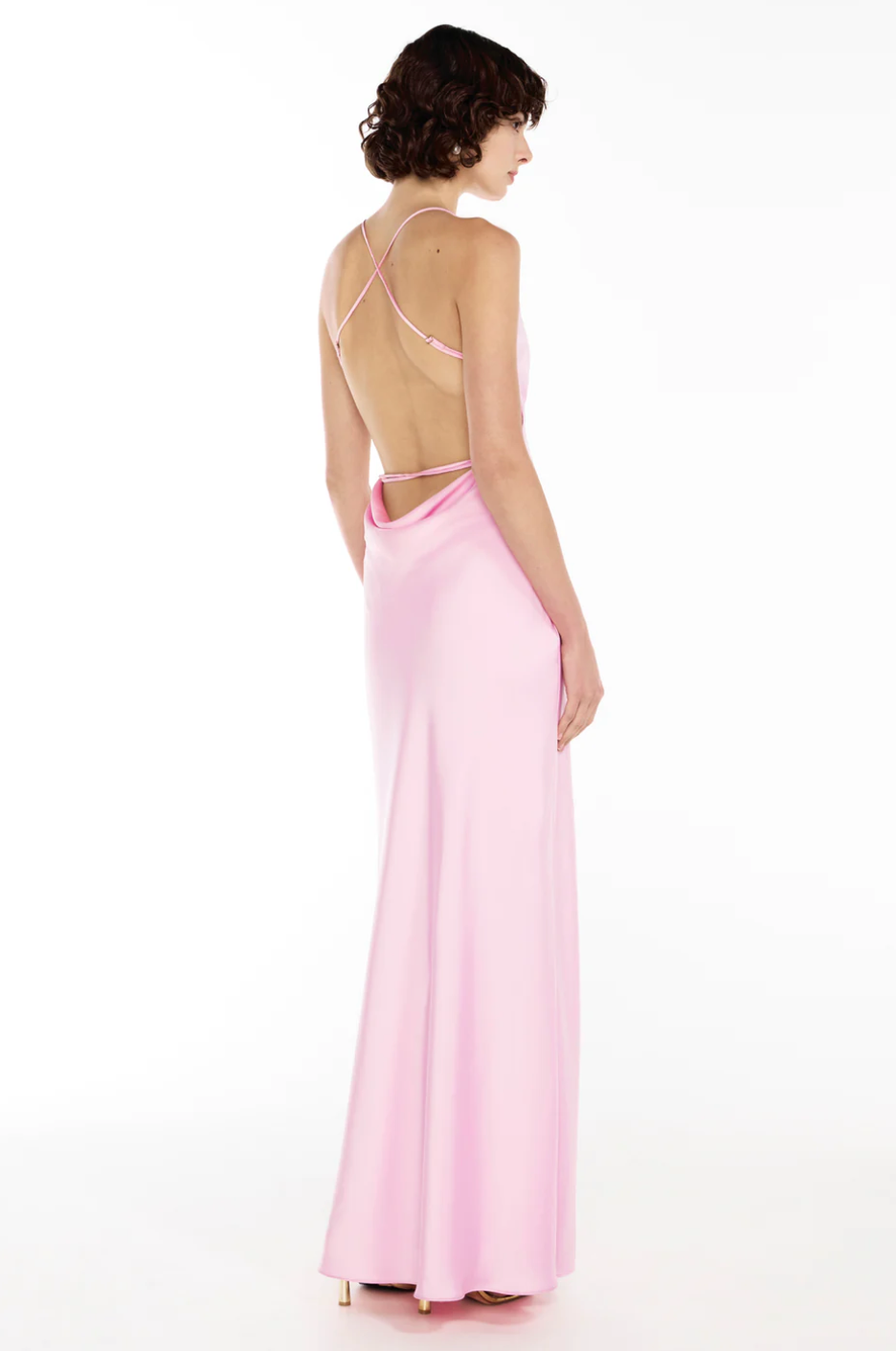 SATURATION POINT SLIP DRESS - PINK