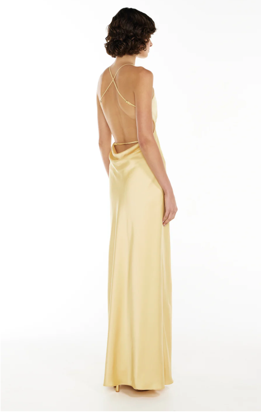 SATURATION POINT SLIP DRESS - YELLOW
