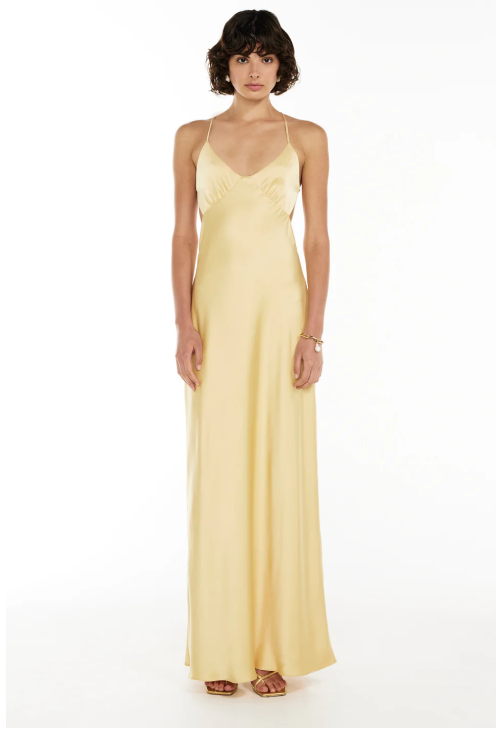 SATURATION POINT SLIP DRESS - YELLOW