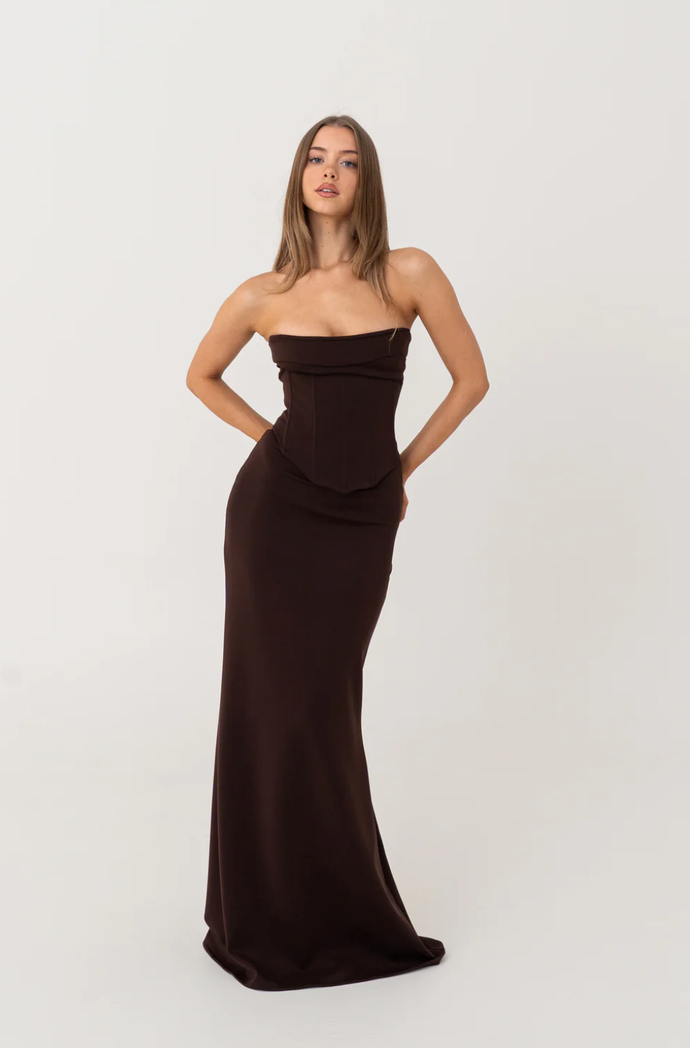 LOUIE GOWN | BROWN