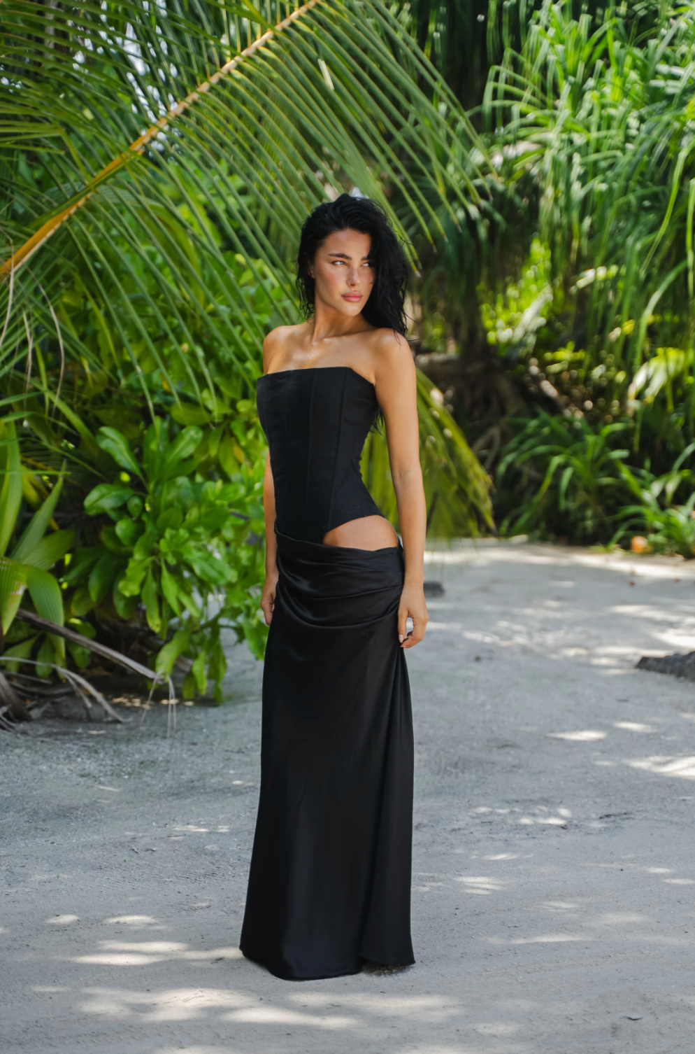HUXLEY GOWN | BLACK