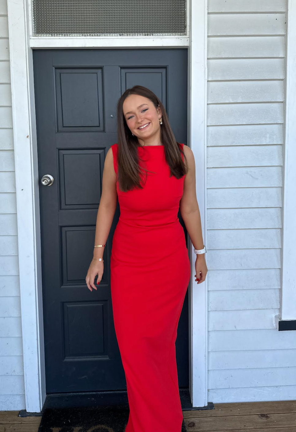 VERONA GOWN - CHERRY RED