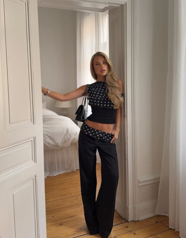 Kimmie polka dotted Set
