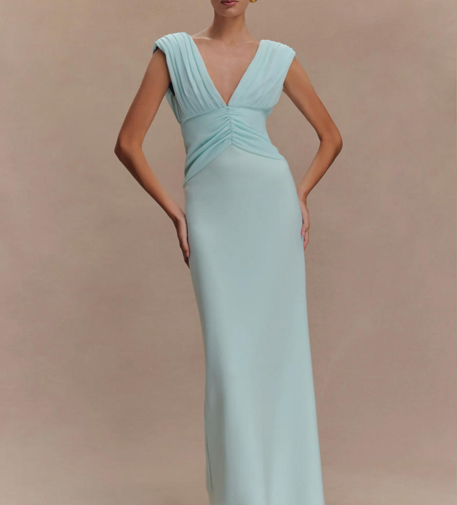 Monique Maxi Dress - Ice Blue