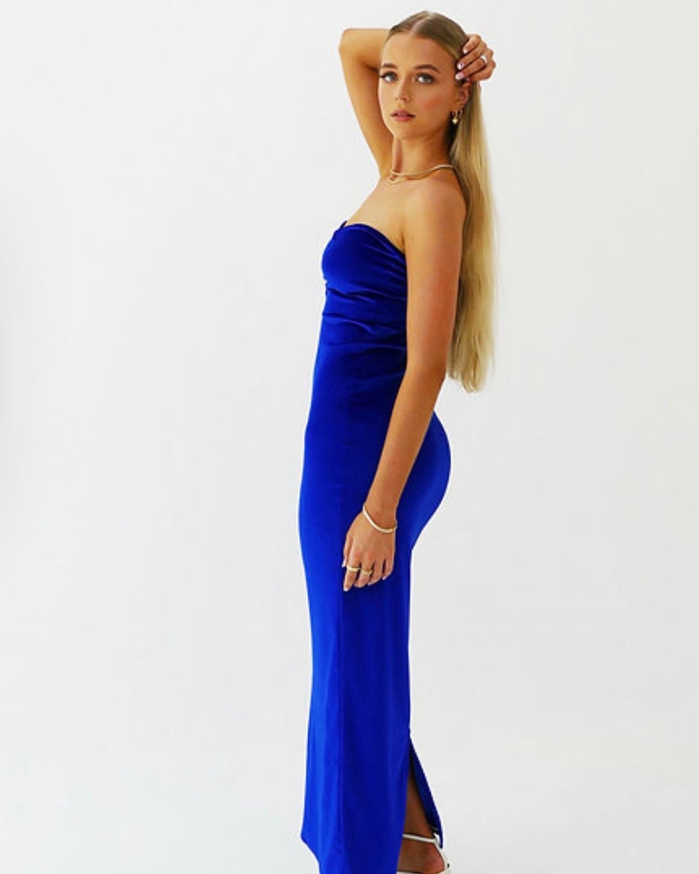 LULU GOWN: electric blue