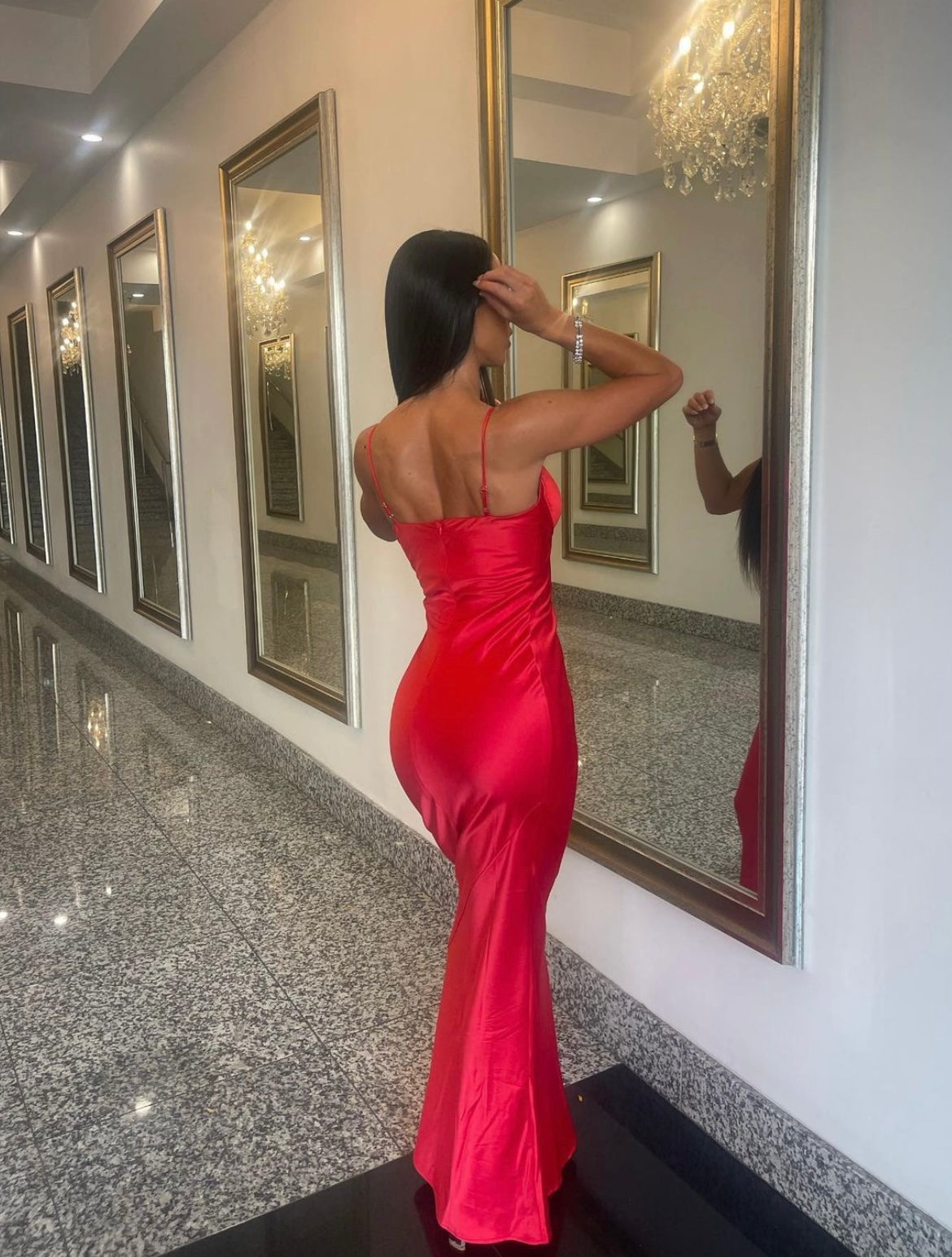 Athena Maxi Dress red