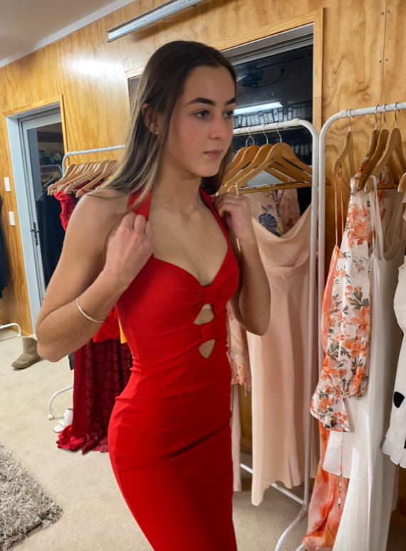 Alessandra Nookie Gown in Red