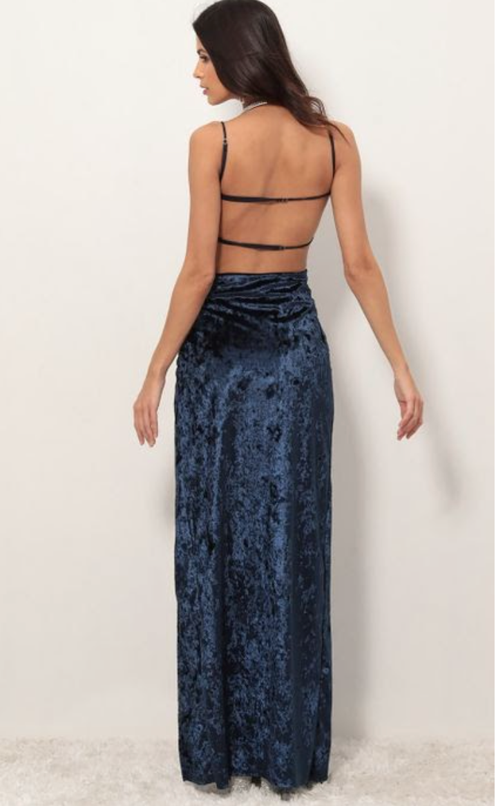 Giana Crushed Velvet Maxi