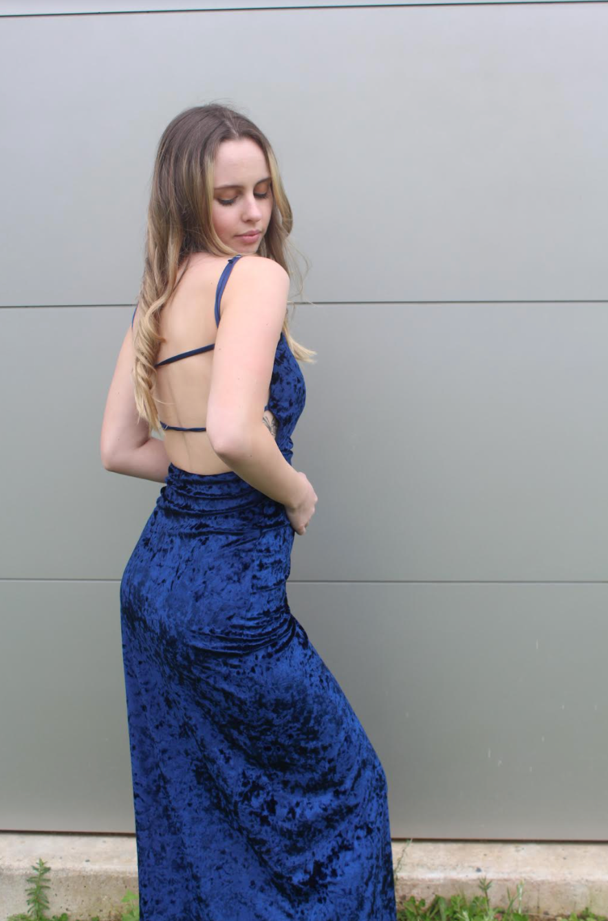 Giana Crushed Velvet Maxi