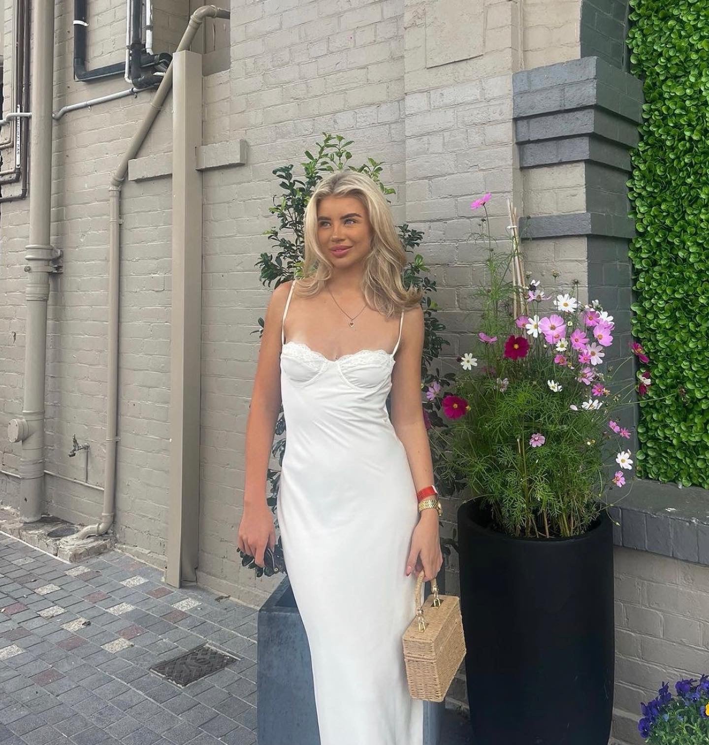 For sale Mariana Cream Lace Bust Midi Dress