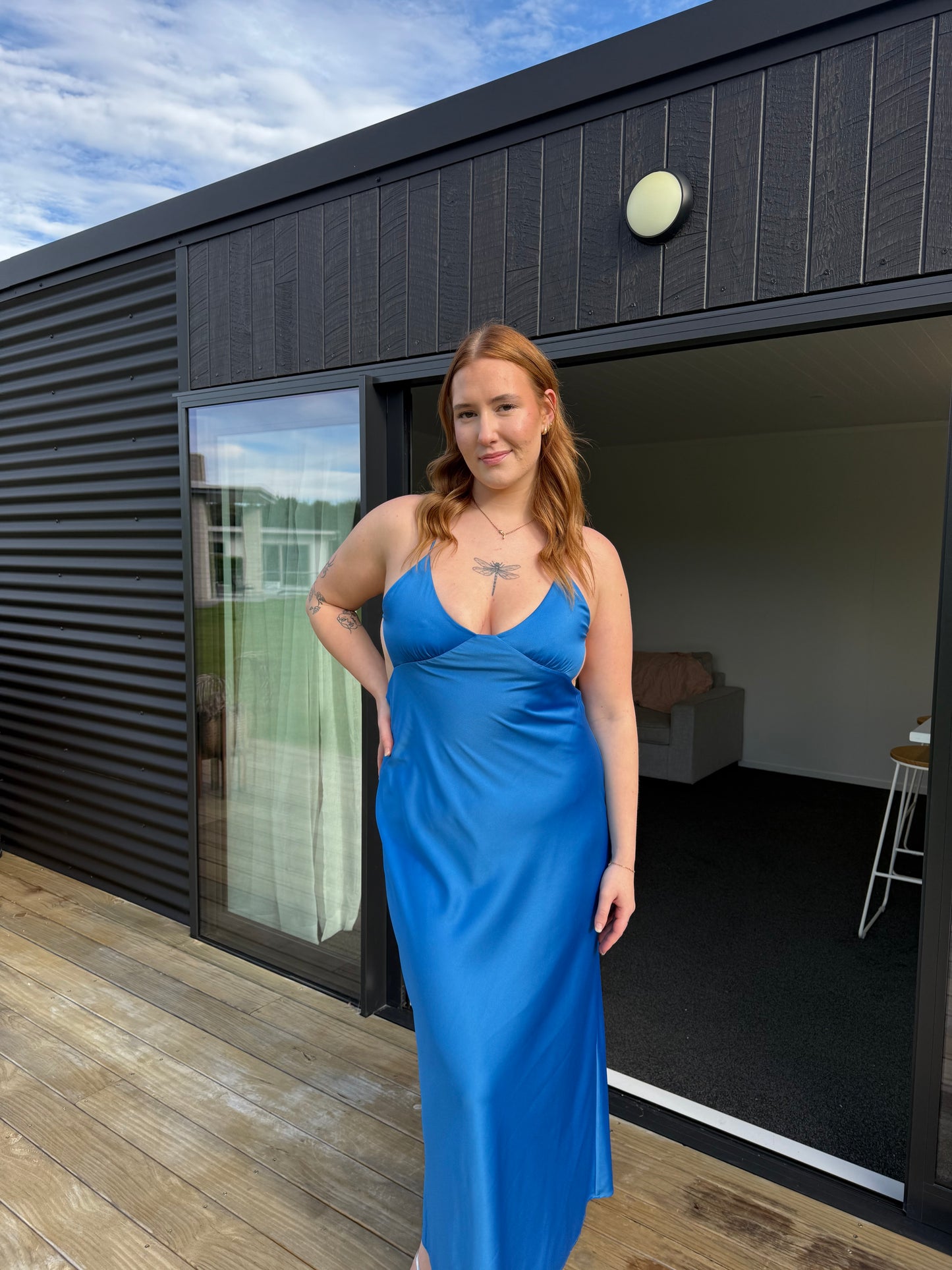 Saturation Point Slip Dress Blue
