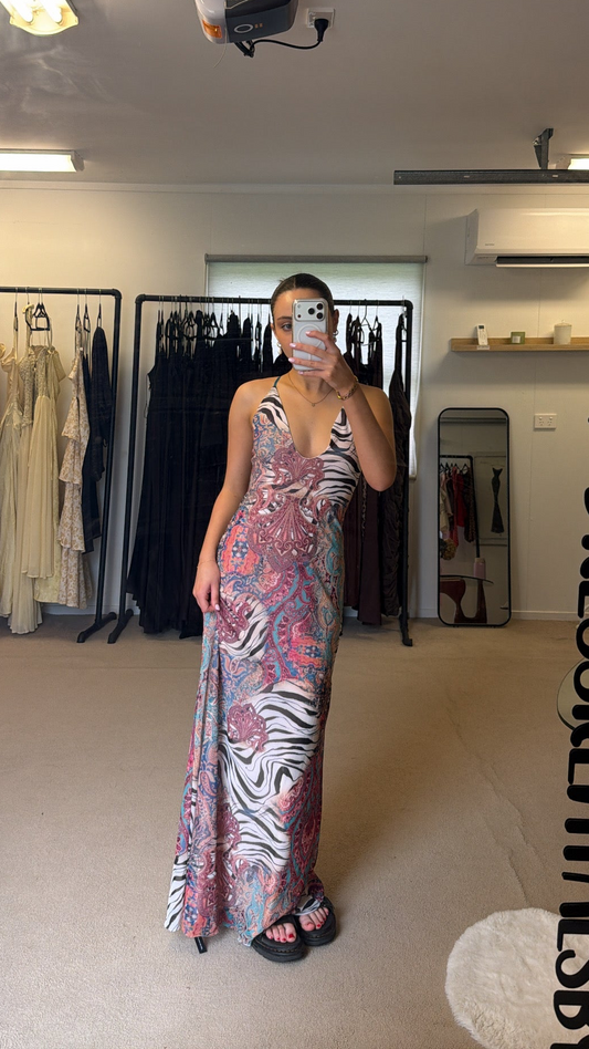Romy Dress in Gilded Paisley