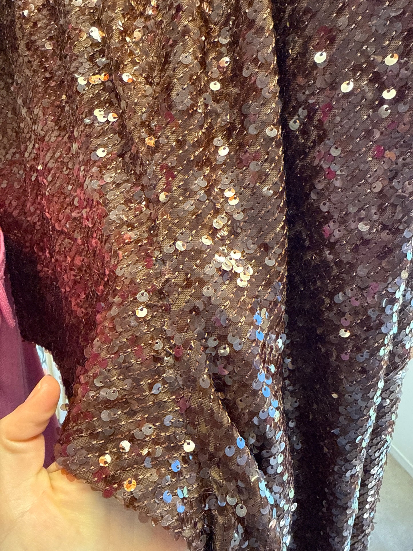 For sale Meshki Bronze Sequin Maxi