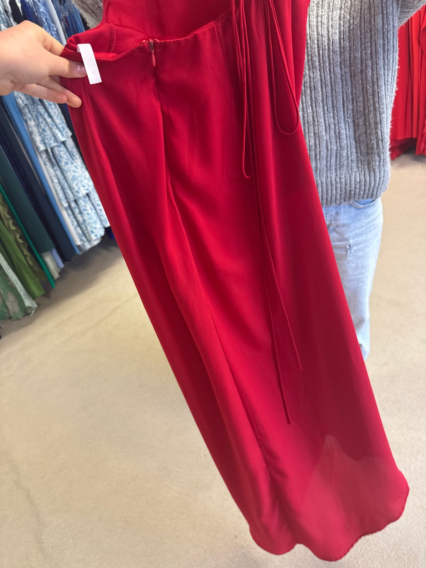 For Sale Chiffon Luxe Maxi Dress in Red