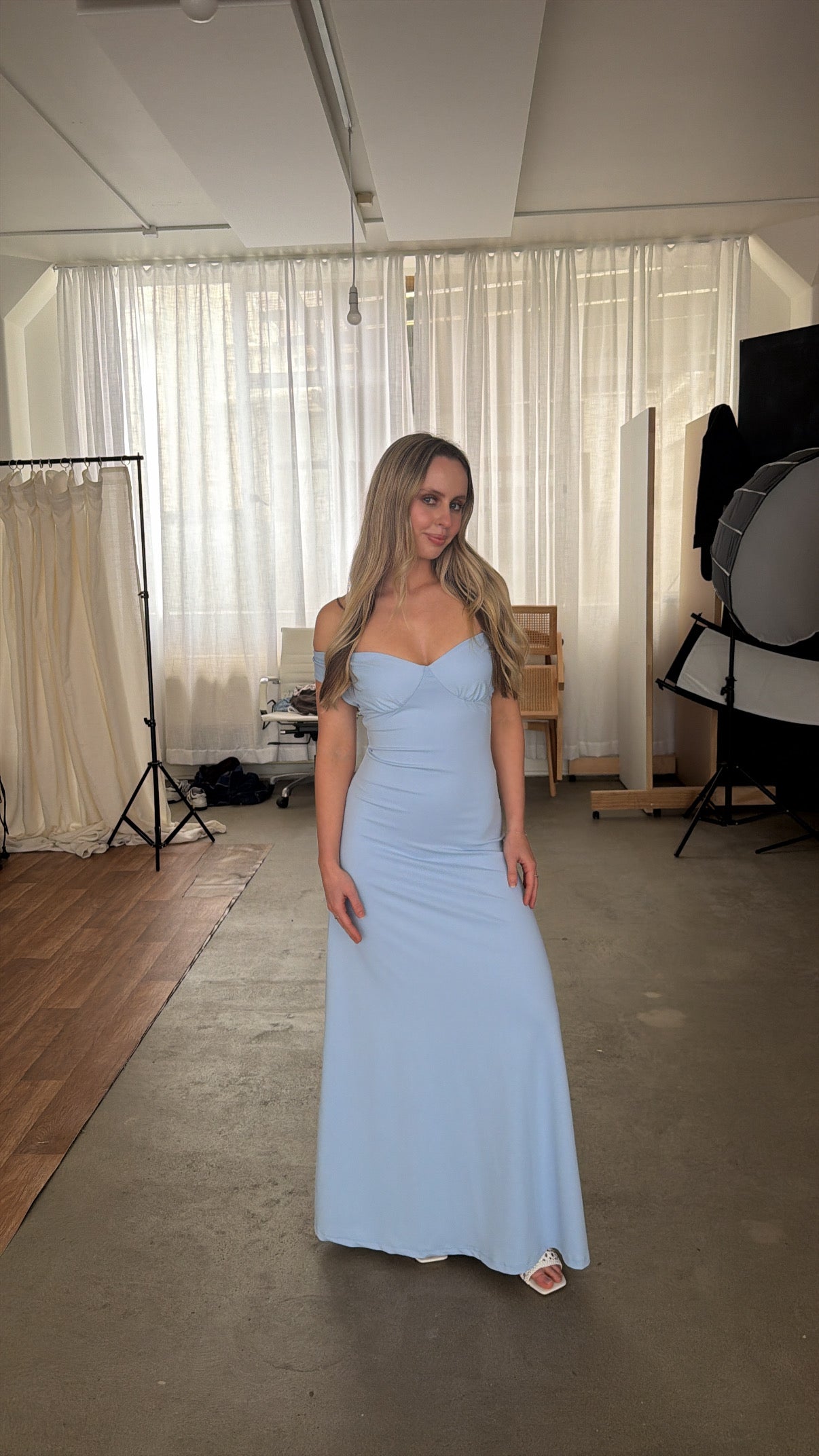 Diranda Off Shoulder Maxi Dress - Short