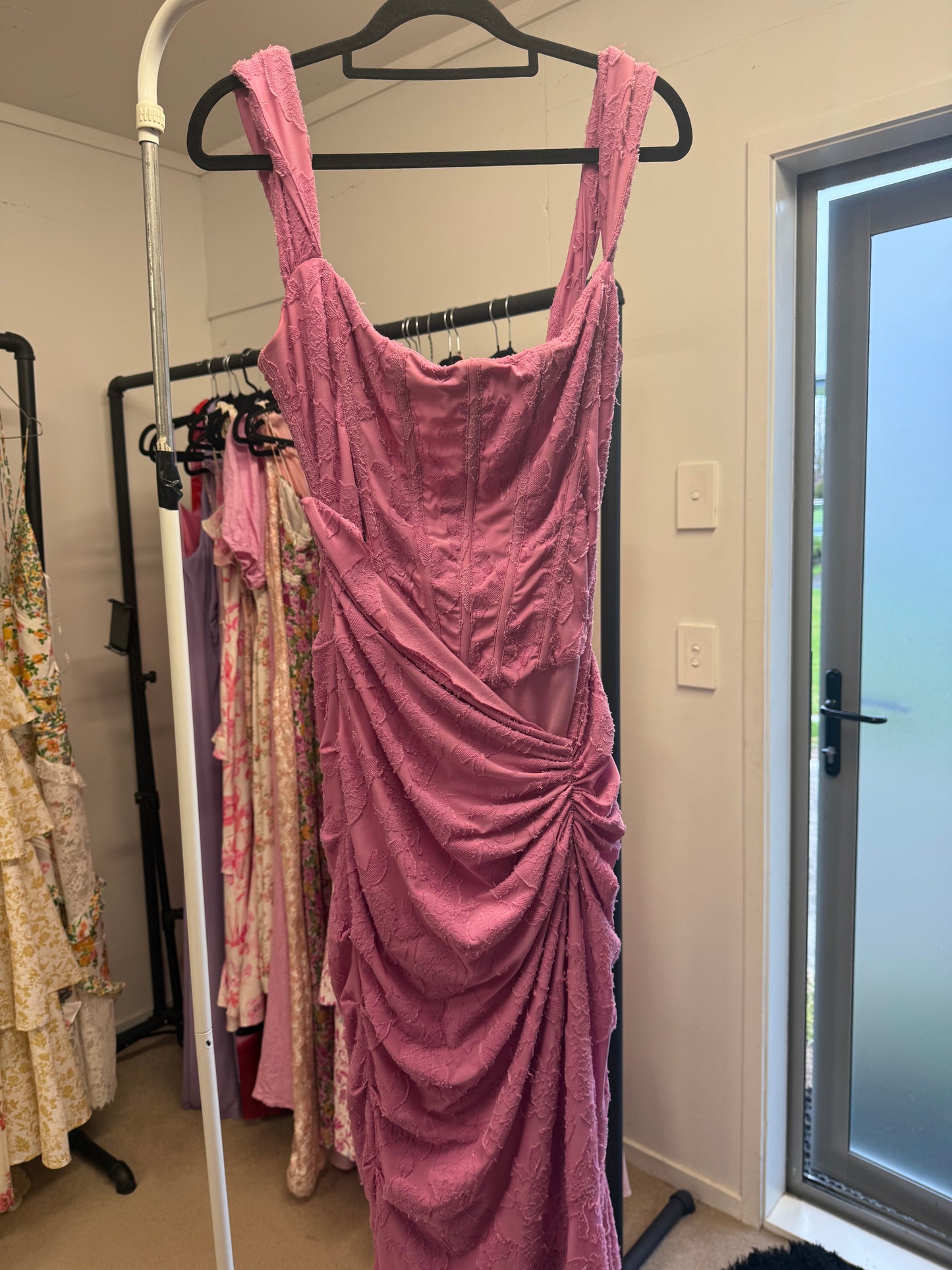 For Sale CESCA ROSE PINK FLORAL MAXI DRESS