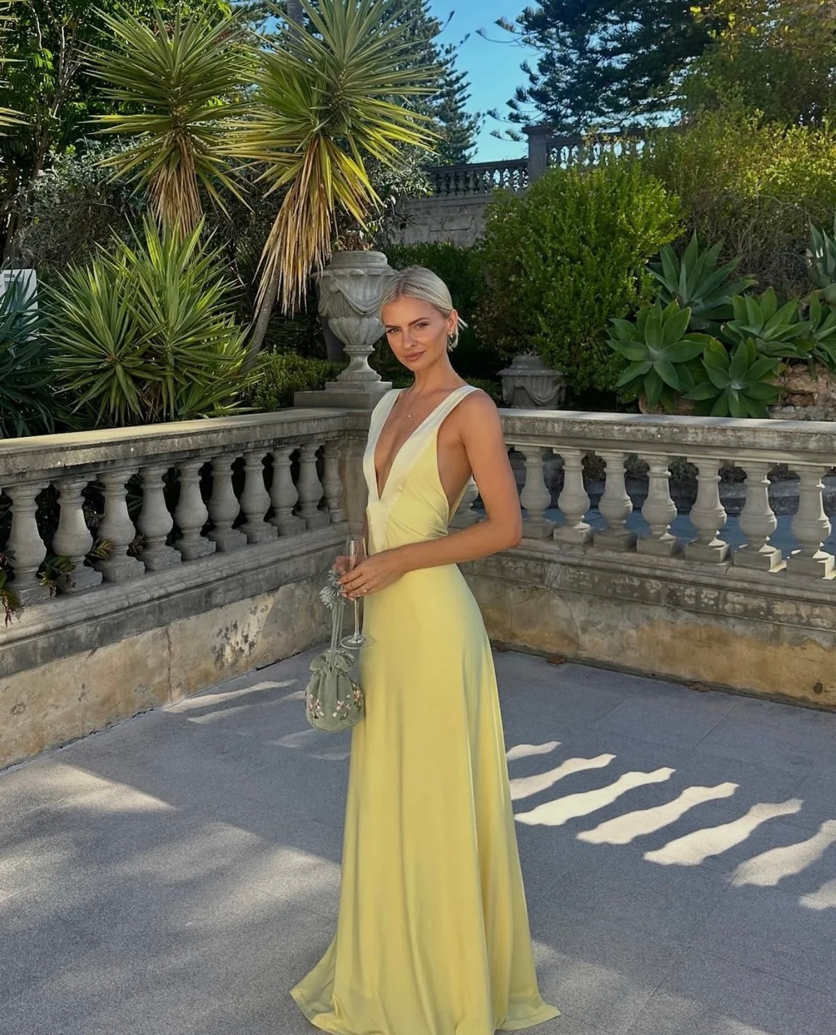 Rosa Gown in Lemon - Ance Gria