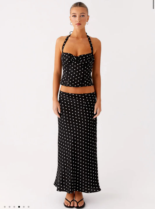 Breanne Set - Black Polka Dot