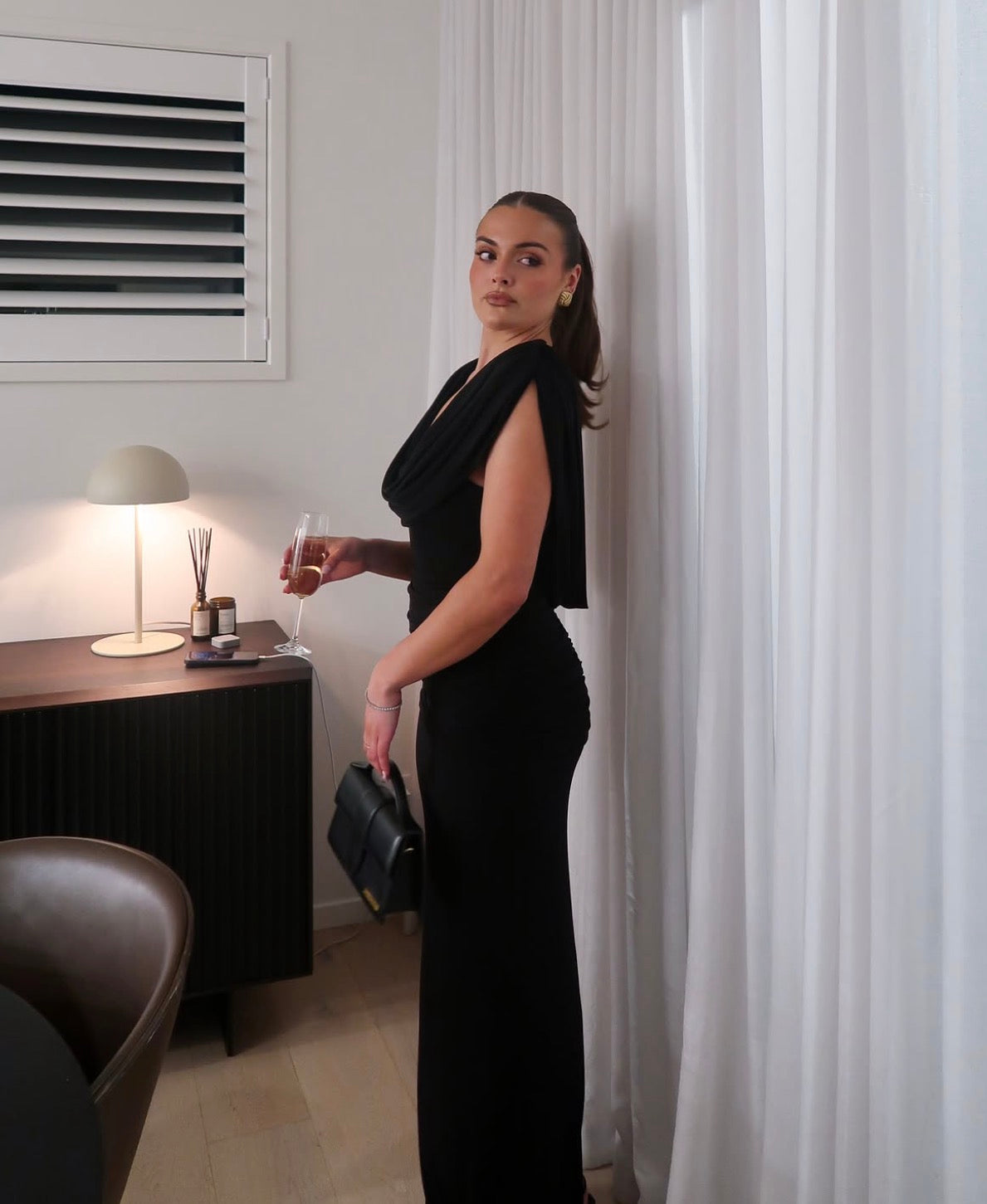 Effie Kats Steele Gown - BLACK
