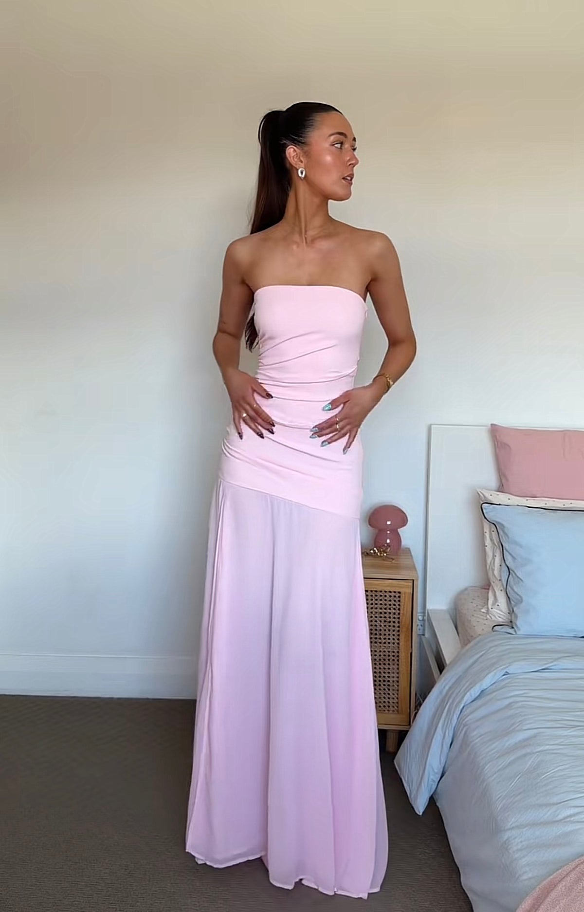 Antora Maxi Dress - Pink