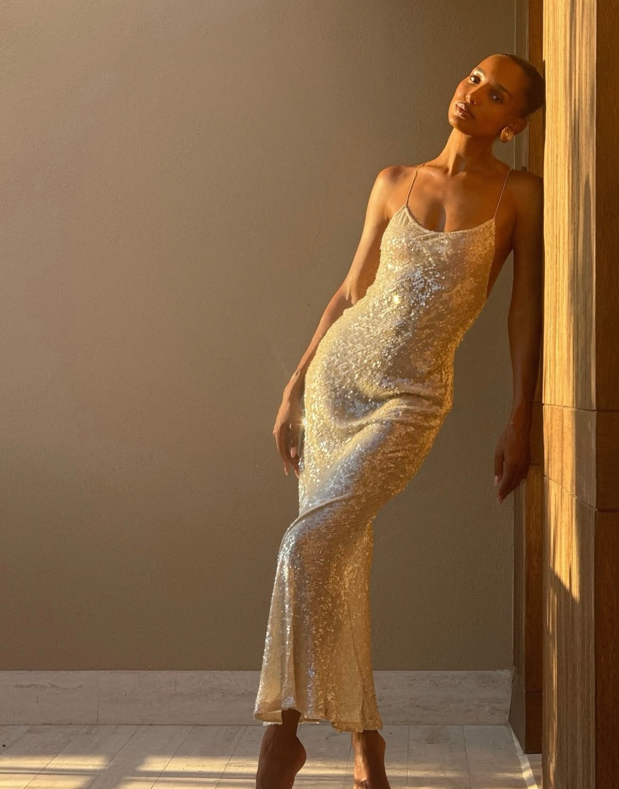 Olympia Sheer Sequin Dress