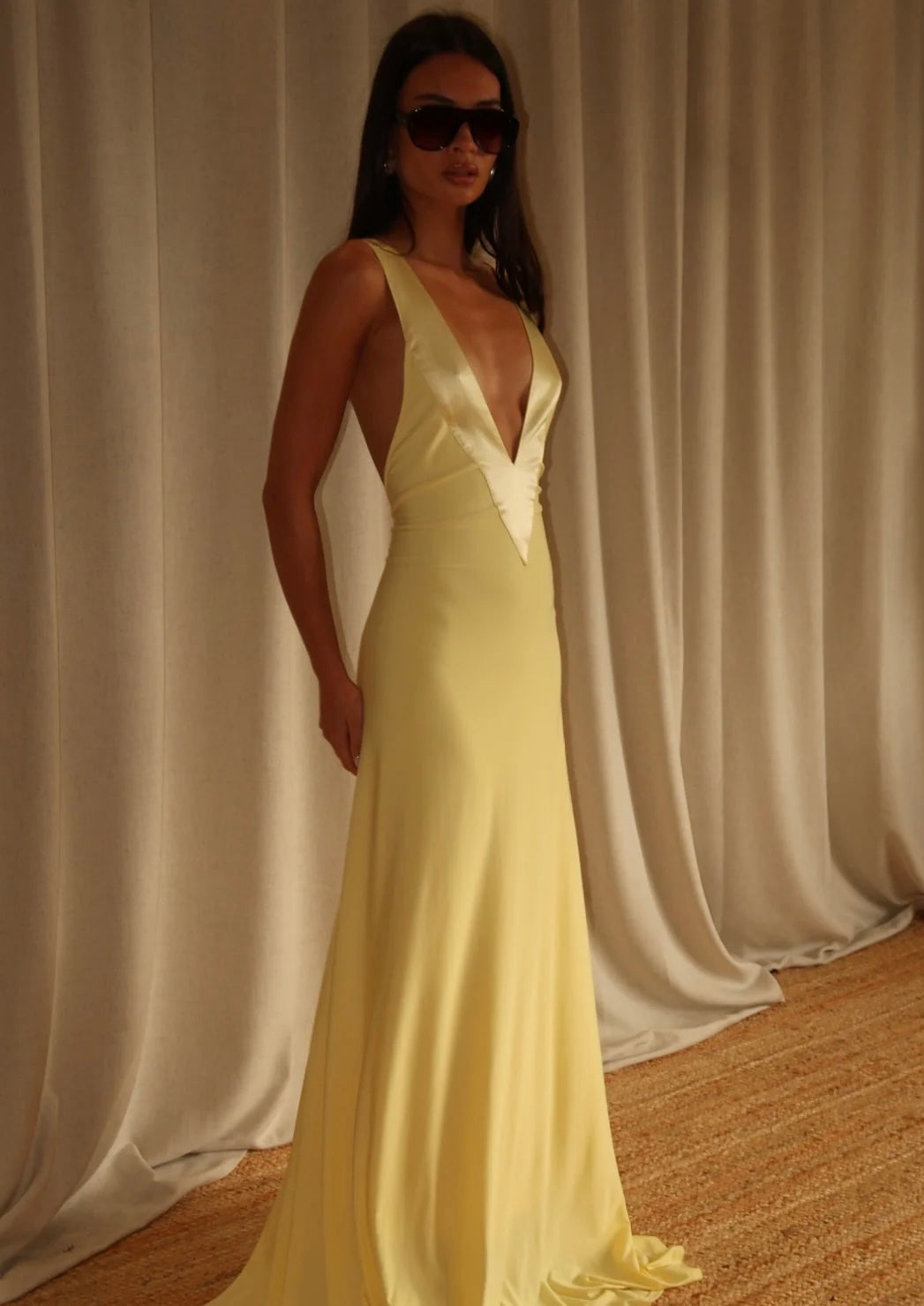Rosa Gown in Lemon - Ance Gria